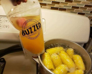 image of a comegetbuzzed.com cocktail being enjoyed with dinner